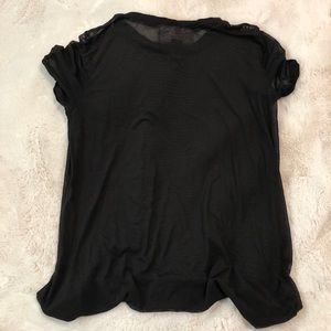 Black mesh t-shirt
